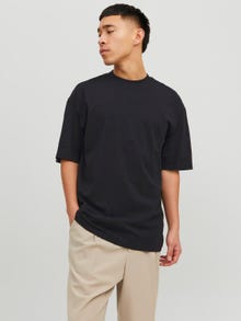 Jack & Jones Plain Crew neck T-shirt -Black - 12234745