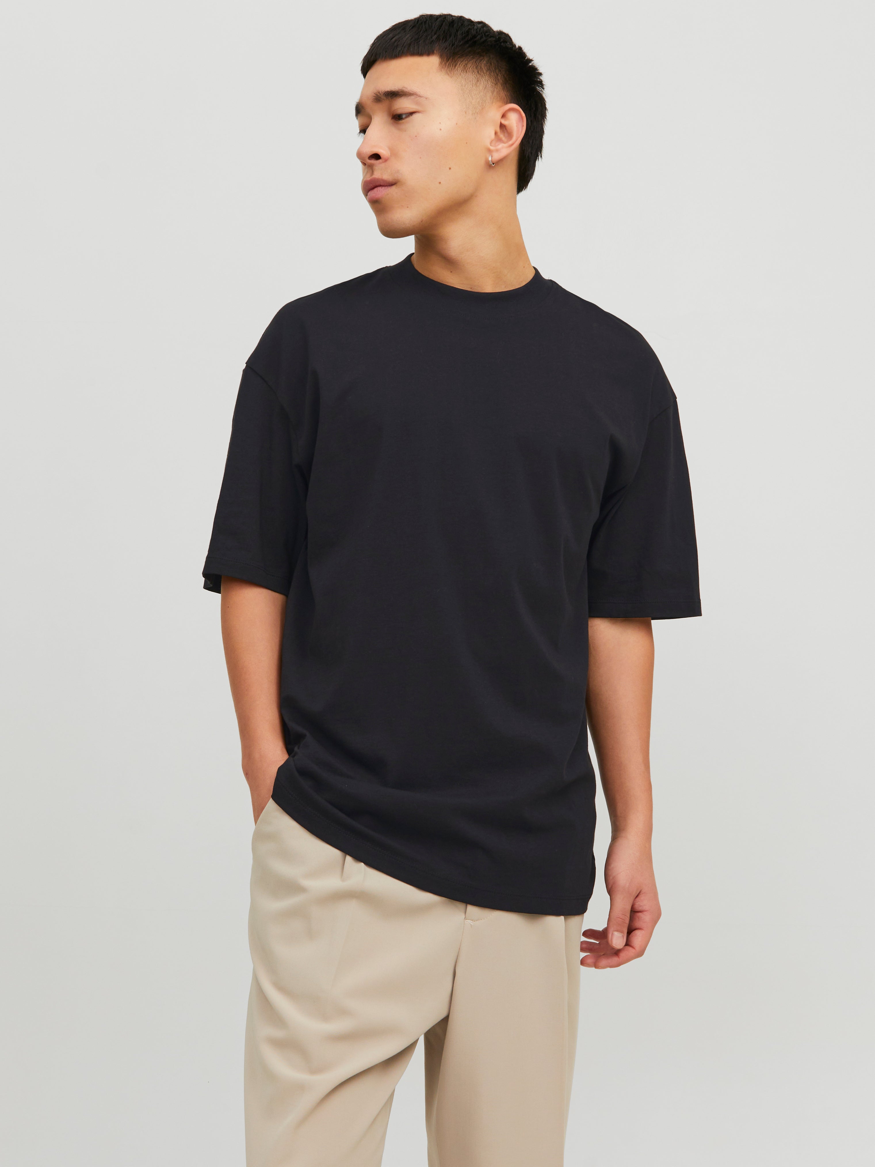 T-shirt Uni Col Rond - Jack & Jones - Modalova