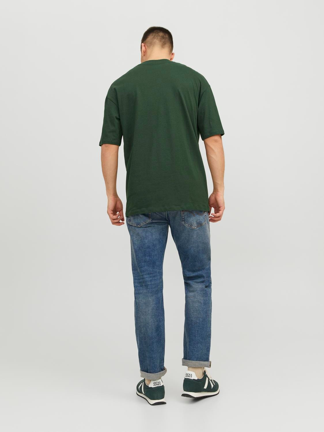 Jack & Jones Einfarbig Rundhals T-shirt -Mountain View - 12234745