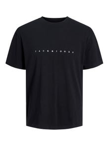 Jack & Jones Logó Környak Trikó -Black - 12234746