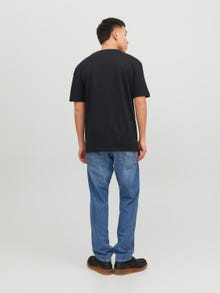 Jack & Jones Logó Környak Trikó -Black - 12234746