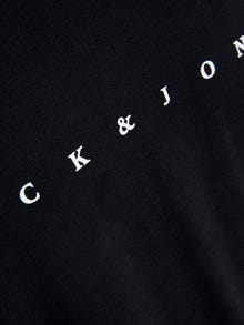 Jack & Jones Logó Környak Trikó -Black - 12234746