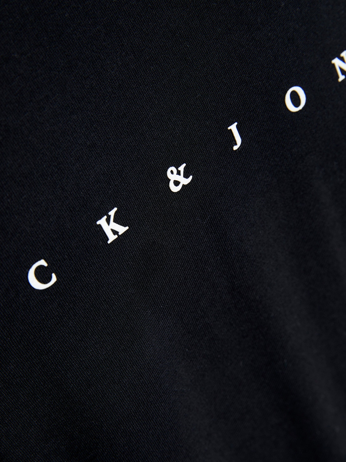 Jack & Jones Logo O-hals T-skjorte -Black - 12234746
