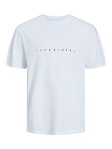 Jack & Jones Logo Ronde hals T-shirt -White - 12234746
