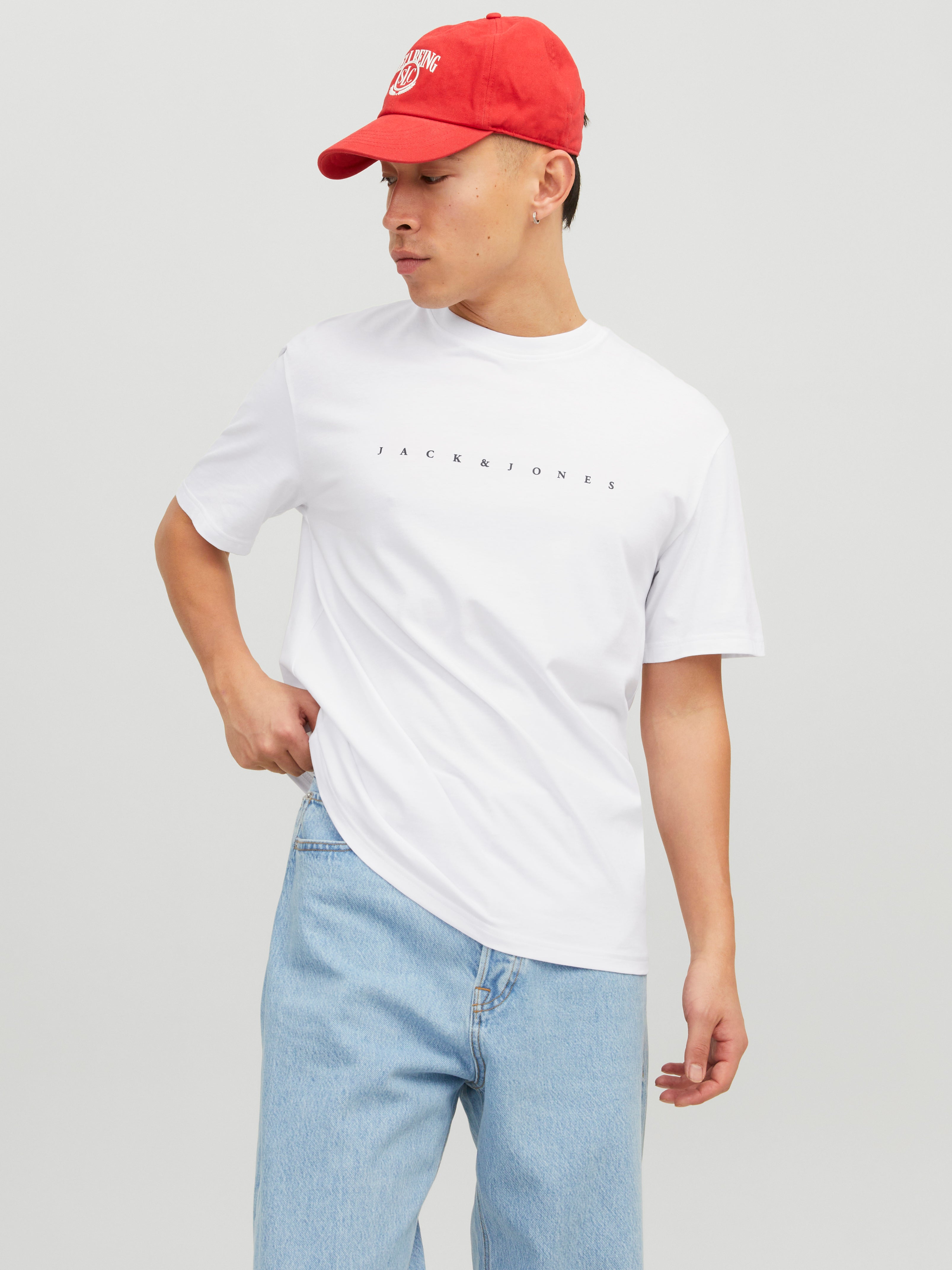 T-shirt Logo Col Rond - Jack & Jones - Modalova
