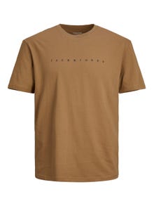 Jack & Jones Logo Ronde hals T-shirt -Otter - 12234746