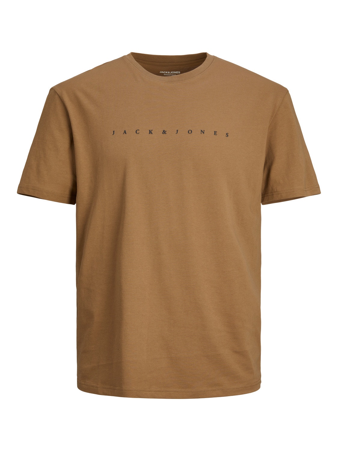 Jack & Jones Logo Rundhals T-shirt -Otter - 12234746