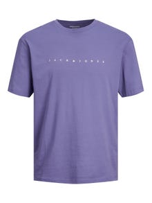Jack & Jones Logo O-Neck T-shirt -Twilight Purple - 12234746