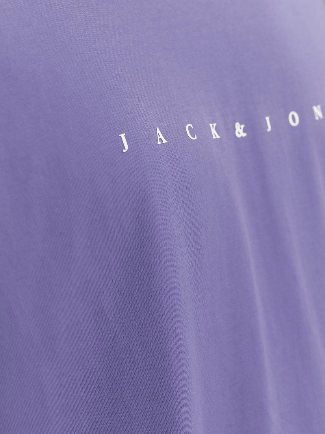 Jack & Jones Logo O-Neck T-shirt -Twilight Purple - 12234746