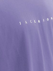Jack & Jones Logo Pyöreä pääntie T-paita -Twilight Purple - 12234746