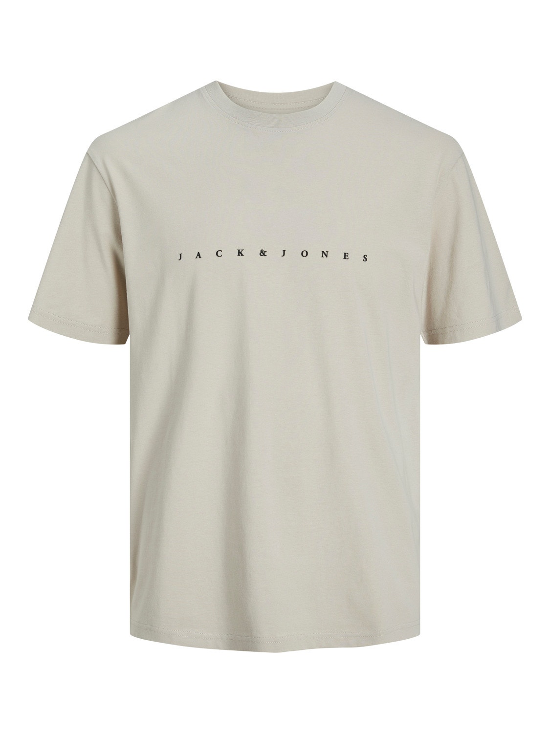 Jack & Jones Logo Rundhals T-shirt -Moonbeam - 12234746
