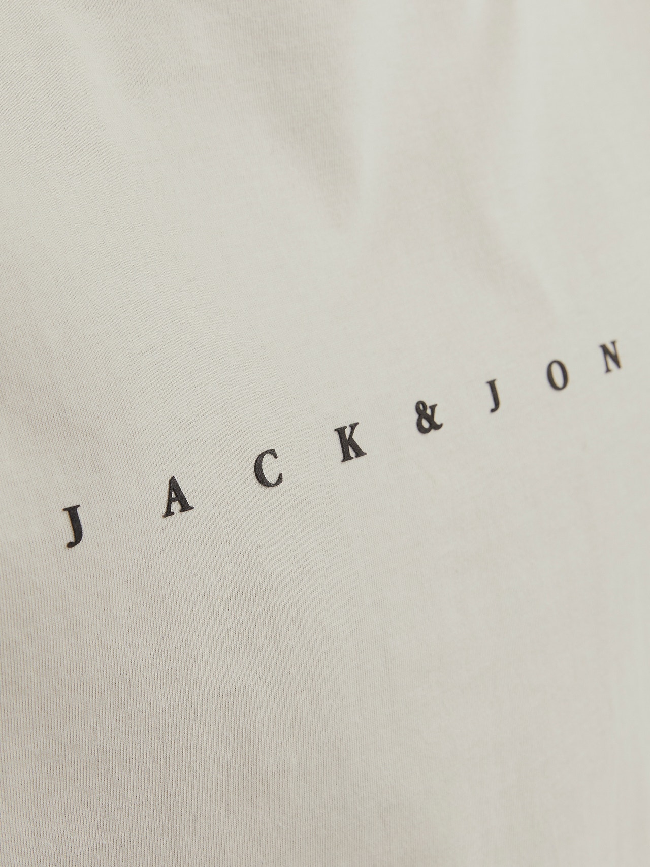 Jack & Jones Logotipas Apskritas kaklas Marškinėliai -Moonbeam - 12234746