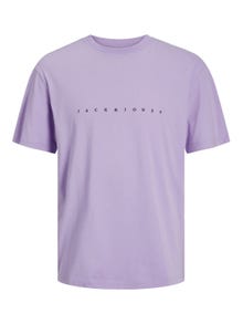 Jack & Jones Logo O-hals T-skjorte -Purple Rose - 12234746