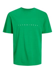 Jack & Jones Logo Rundhals T-shirt -Green Bee - 12234746
