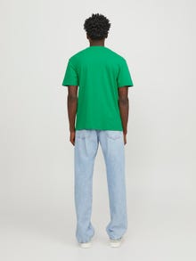 Jack & Jones Logo Kruhový výstřih Tričko -Green Bee - 12234746