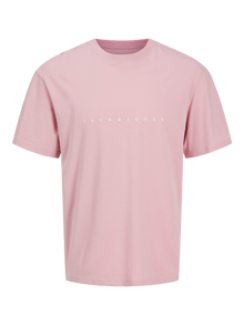 Jack & Jones Logo T-shirt -Pink Nectar - 12234746