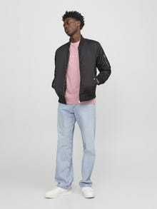 Jack & Jones Logo O-pääntie T-paita -Pink Nectar - 12234746