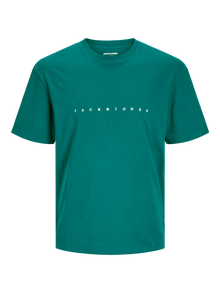 Jack & Jones Logo Rundhals T-shirt -Deep Teal - 12234746