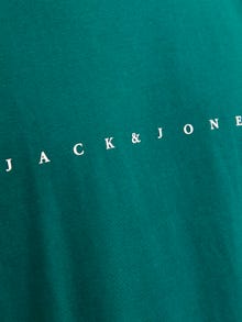 Jack & Jones Z logo Okrągły dekolt T-shirt -Deep Teal - 12234746
