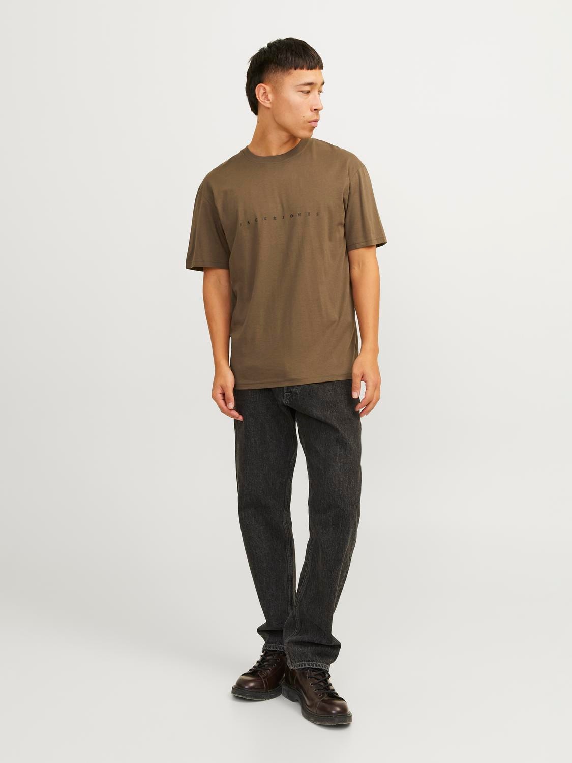 Jack & Jones Logo Crew neck T-shirt -Canteen - 12234746