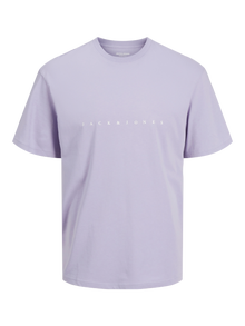 Jack & Jones Logo T-paita -Languid Lavender - 12234746