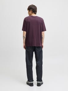 Jack & Jones T-shirt Logo Col rond -Plum Perfect - 12234746
