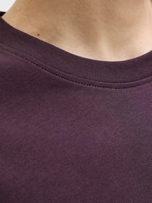 Jack & Jones T-shirt Logo Col rond -Plum Perfect - 12234746