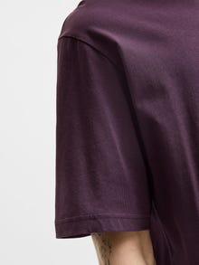Jack & Jones T-shirt Logo Col rond -Plum Perfect - 12234746