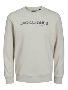 Jack & Jones Logo Crew neck Sweatshirt -Moonstruck - 12234770