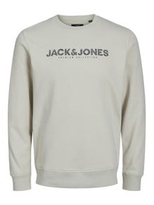 Jack & Jones Logo Sweatshirt med rund hals -Moonstruck - 12234770
