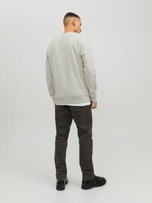 Jack & Jones Logo Crew neck Sweatshirt -Moonstruck - 12234770