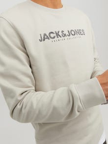 Jack & Jones Logo Crew neck Sweatshirt -Moonstruck - 12234770