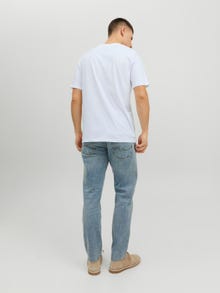 Jack & Jones Gedruckt Rundhals T-shirt -Bright White - 12234774