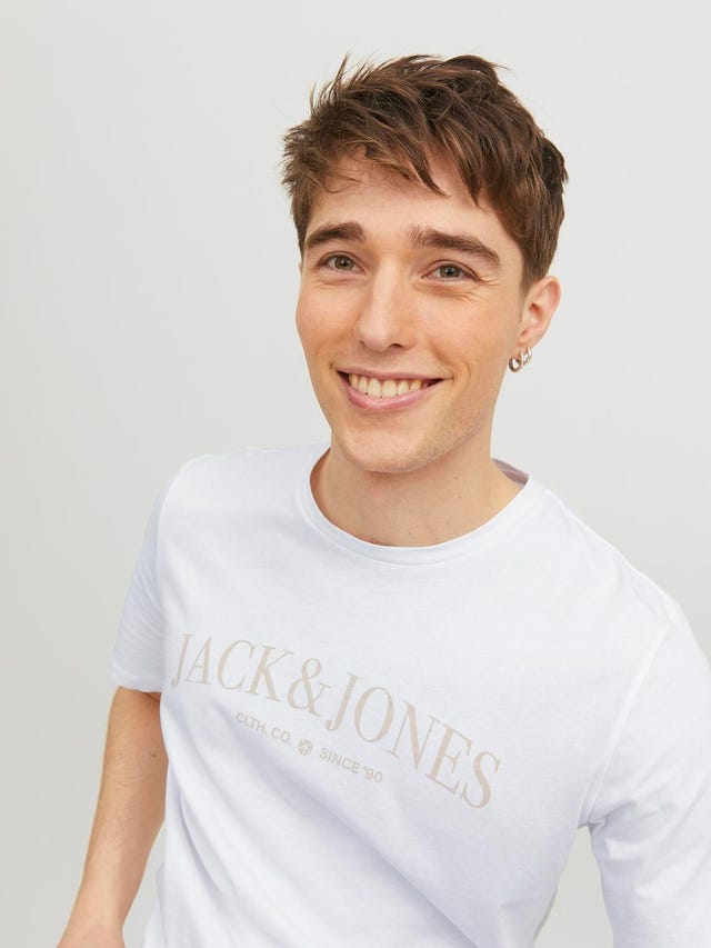 Jack & Jones Logo Rundhals T-shirt - 12234782