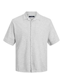 Jack & Jones Regular Fit Hawaii skjorte -Light Grey Melange - 12234801