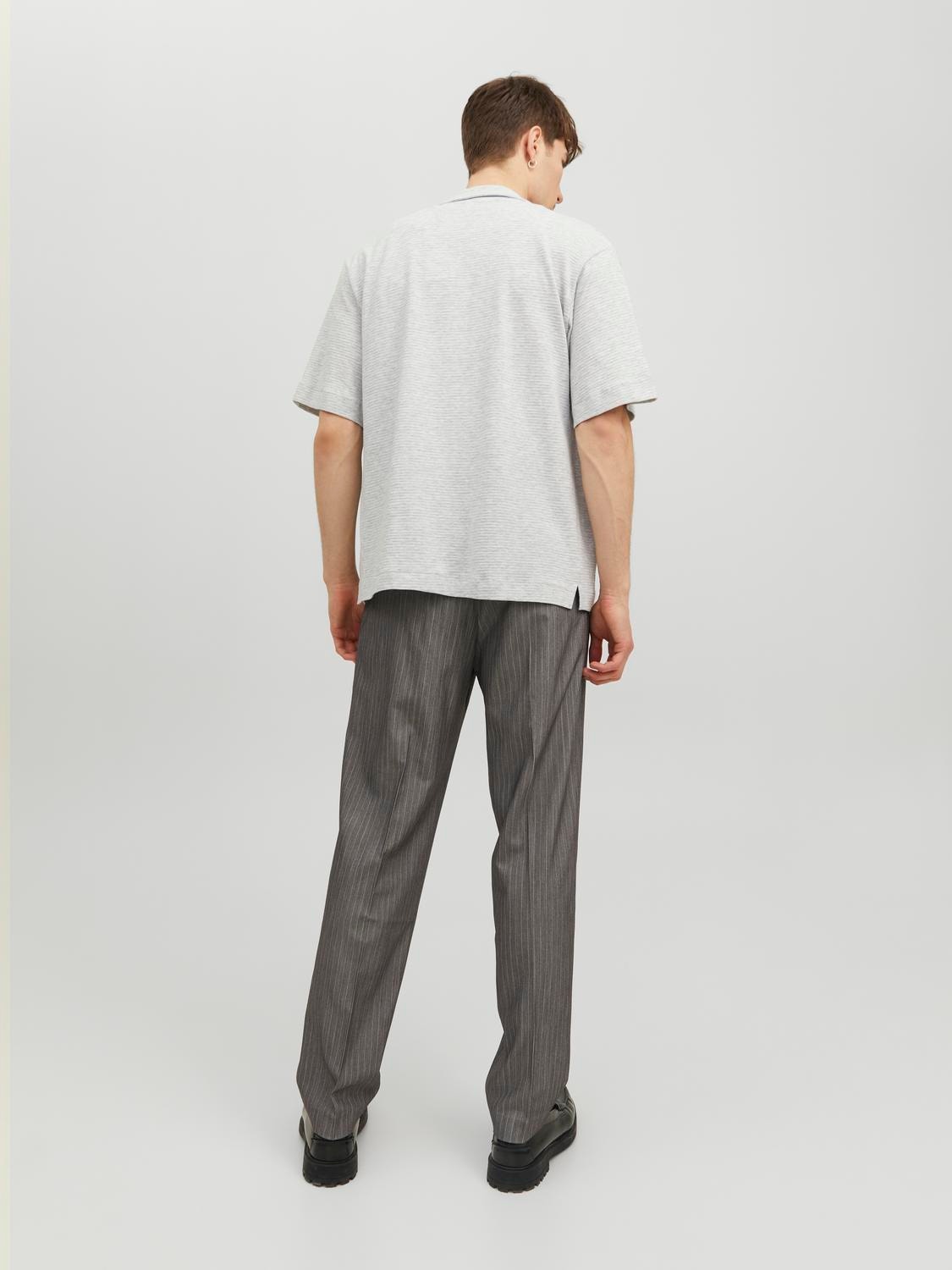 Jack & Jones Camisa estilo resort Regular Fit -Light Grey Melange - 12234801