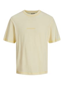 Jack & Jones Logo Rundhals T-shirt -Transparent Yellow - 12234809