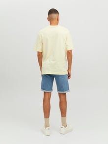 Jack & Jones Logo Kruhový výstřih Tričko -Transparent Yellow - 12234809