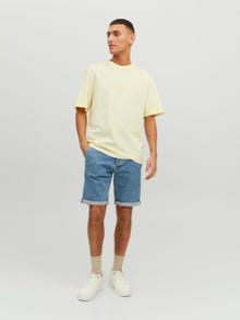 Jack & Jones Logo Kruhový výstřih Tričko -Transparent Yellow - 12234809