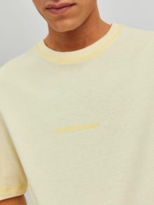 Jack & Jones Camiseta Logotipo Cuello redondo -Transparent Yellow - 12234809