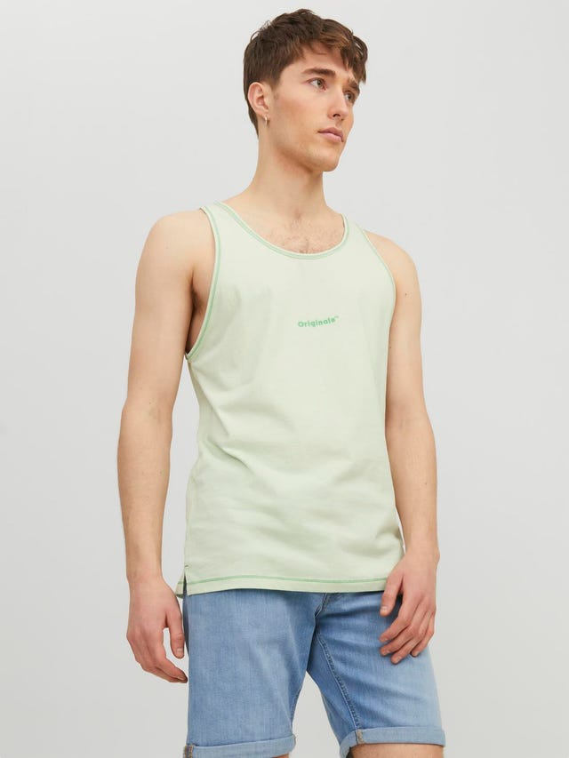 Jack & Jones Printed Crew neck Tank top - 12234810