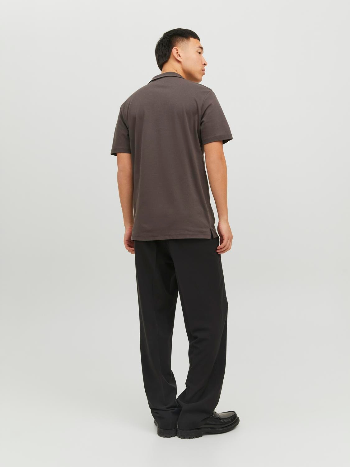 Jack & Jones T-shirt Uni Col chemise -Raven/Brown - 12234921