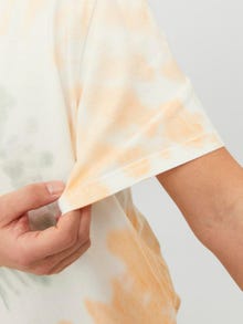 Jack & Jones Färggradering Rundringning T-shirt -White - 12235152