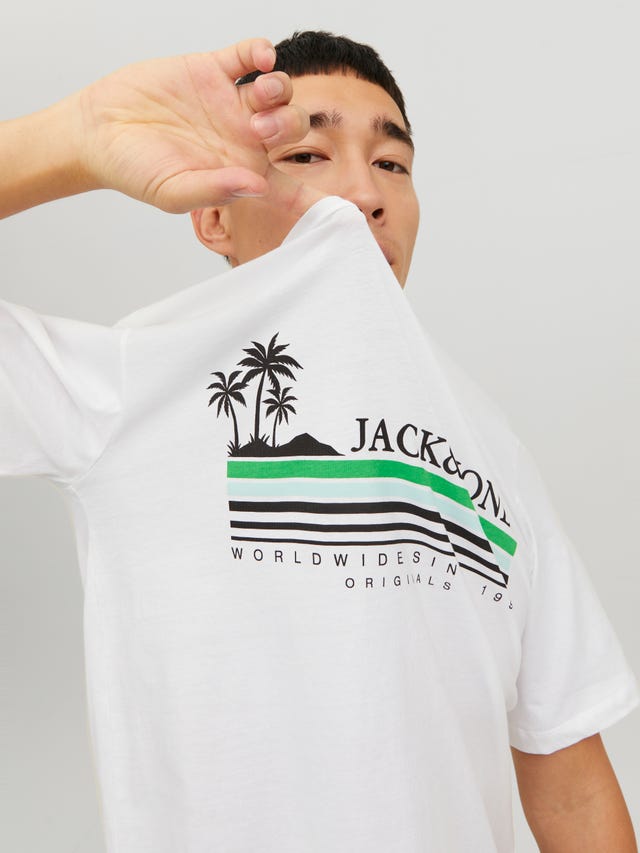 Jack & Jones Logo Rundhals T-shirt - 12235154