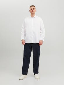 Jack & Jones Plus Size Loose Fit Formel skjorte -White - 12235157