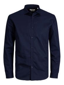 Jack & Jones Plus Size Loose Fit Formel skjorte -Navy Blazer - 12235157