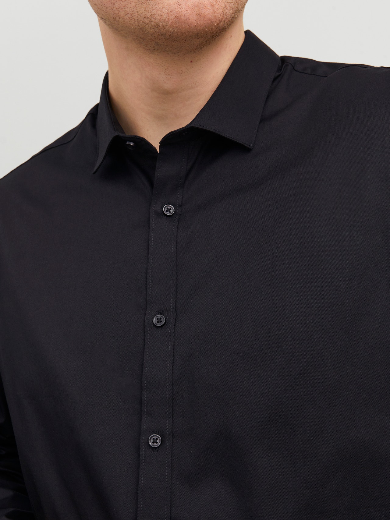 Jack & Jones Plus Size Loose Fit Dress shirt -Black - 12235157