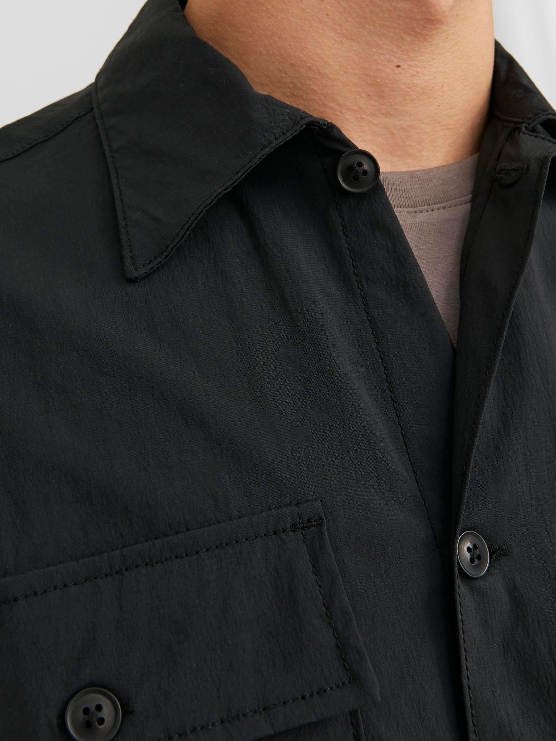 Jack & Jones Regular Fit Volnočasová košile -Black - 12235162