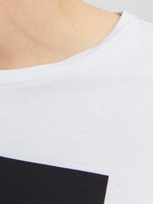 Jack & Jones Logotyp Rundringning T-shirt -White - 12235179