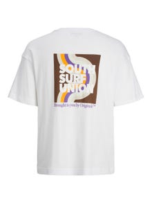 Jack & Jones Gedruckt Rundhals T-shirt -Bright White - 12235213